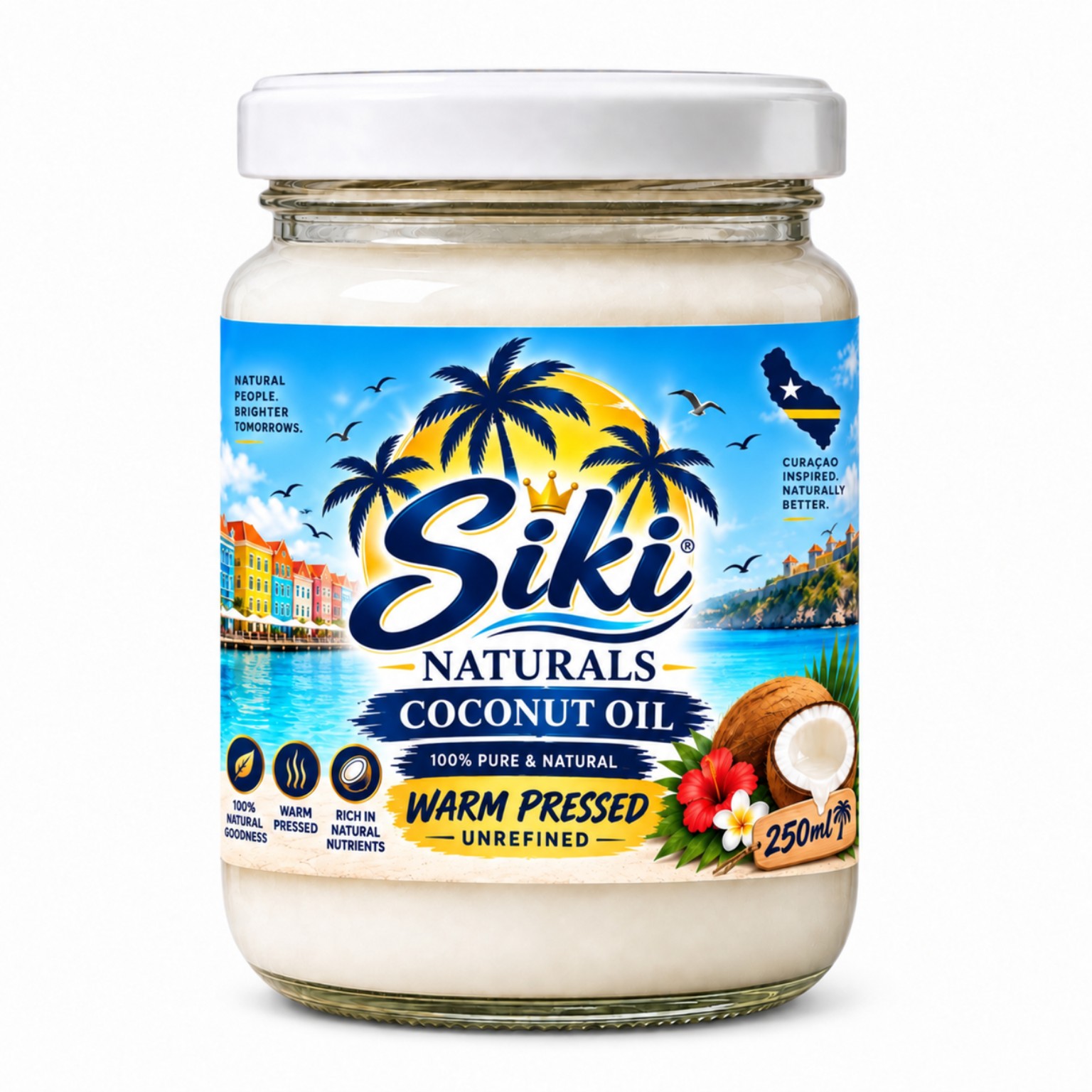 Siki Naturals coconut oil 250 ml jar